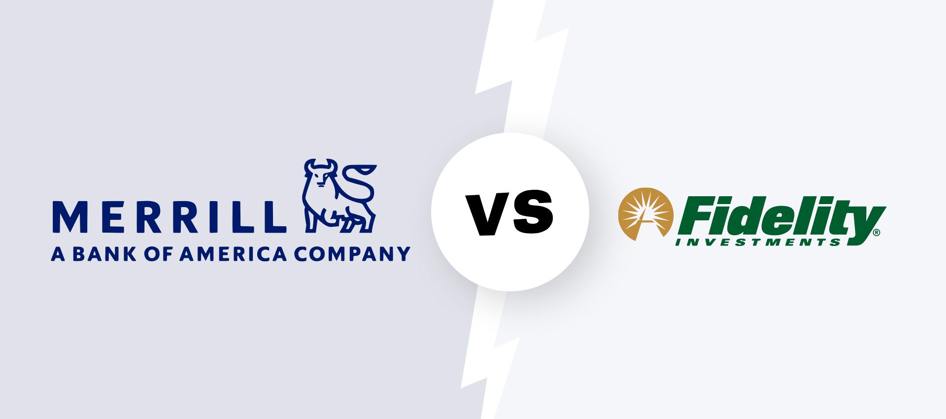 Fidelity Investments vs. Merrill Edge logos